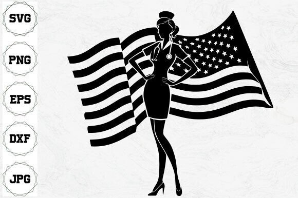 A Designer's Hands-On Review of the Nurse with American Flag SVG