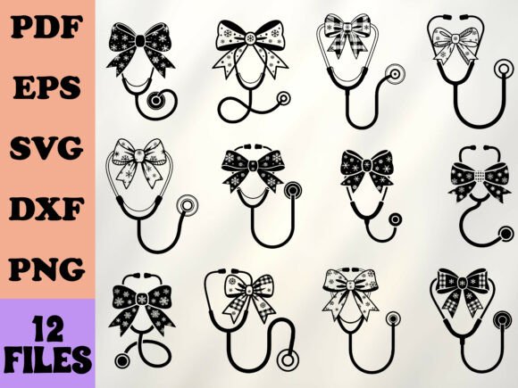 A Designer's Review of the Nurse Christmas Coquette Bow SVG