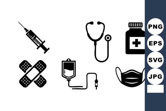 A Quietly Effective Set of Medical Icons for Embroidery
