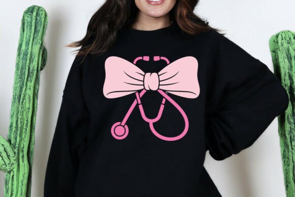 Charming Coquette Nurse Stethoscope Bow