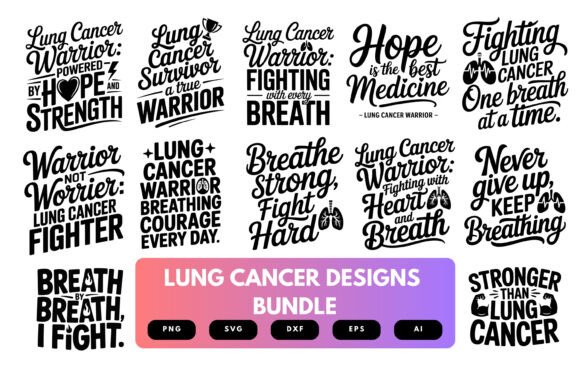 Lung Cancer Awareness SVG Bundle Review