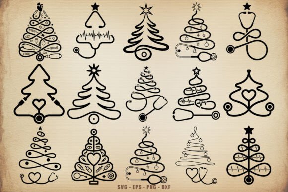 Medical Nurse Christmas Tree SVG Bundle Review