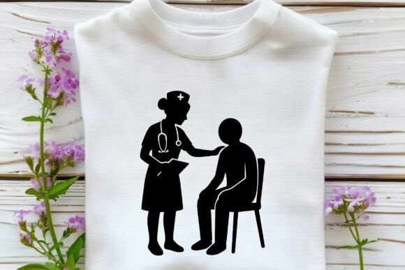 Nurse with Patient Svg: A Heartwarming Embroidery Design