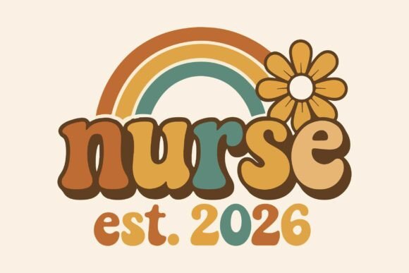 Retro Nurse Est 2026: A Unique Embroidery Design